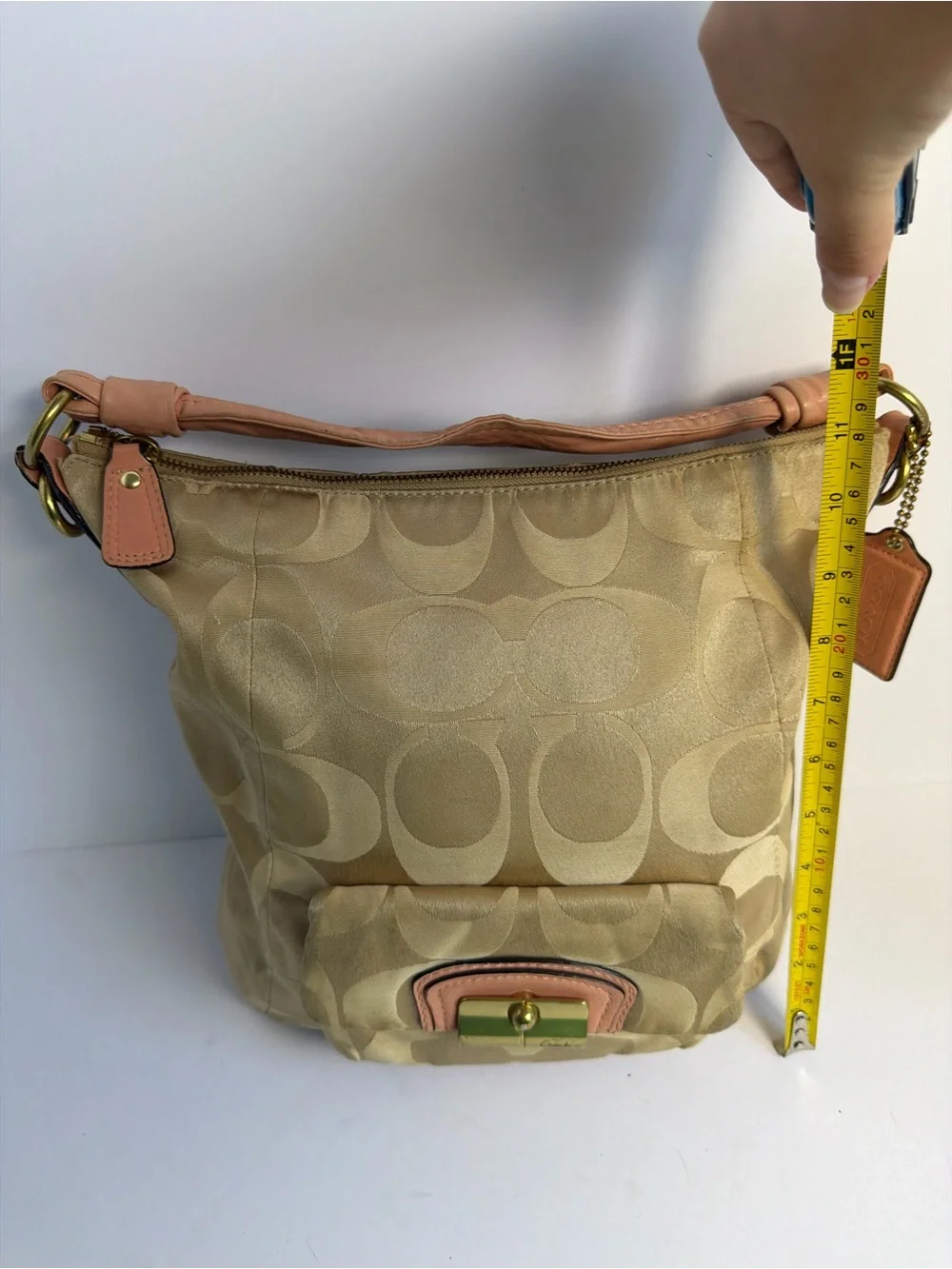 Coach Y2K Kristin Signature Sateen Hobo Bag